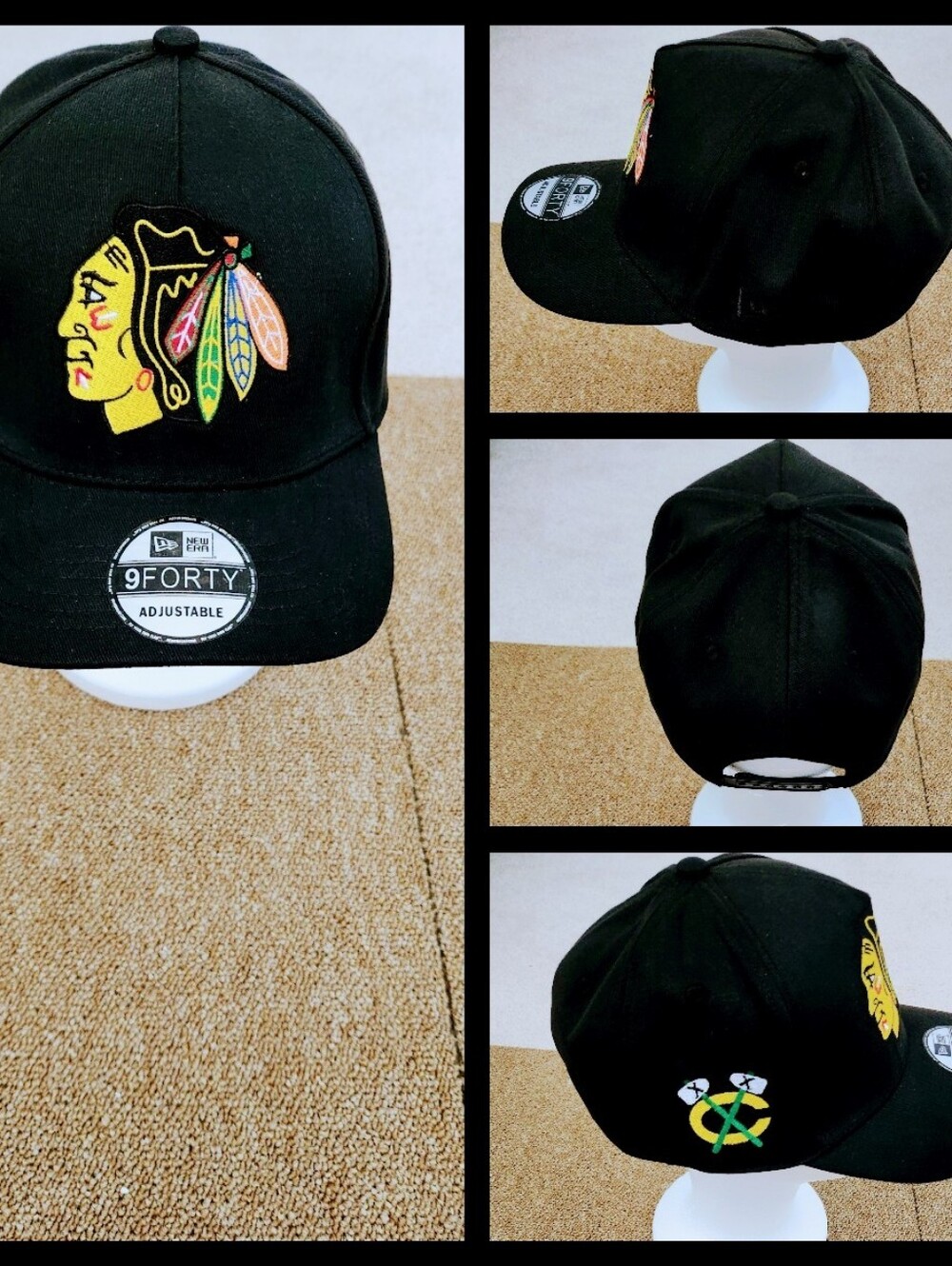 CHICAGO BLACKHAWKS NHL HOCKEY SNAPBACK HAT.